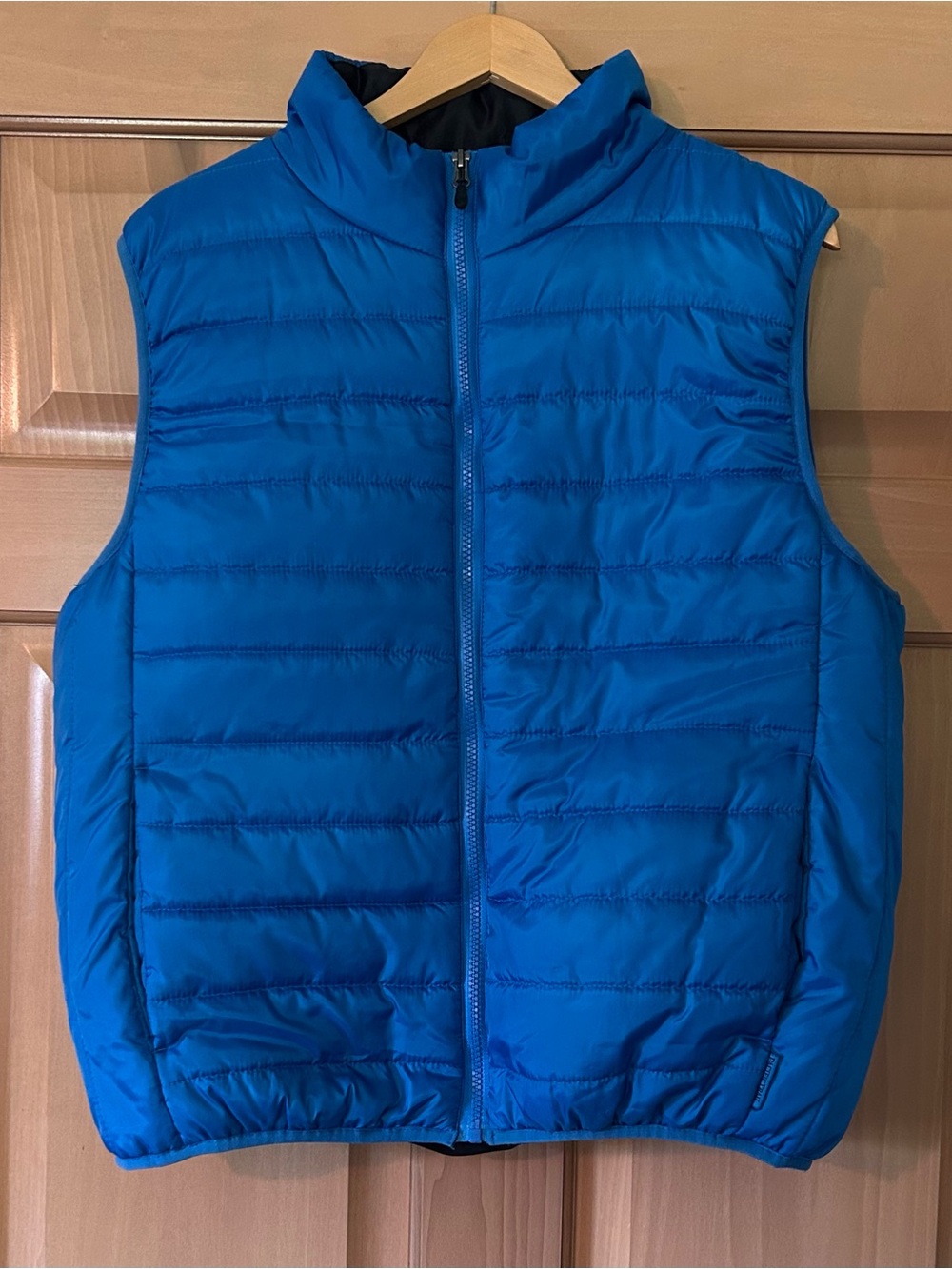 Pacific Trail Men’s Lightweight Puffer Vest Blue Size Large Full Zip Gilet
